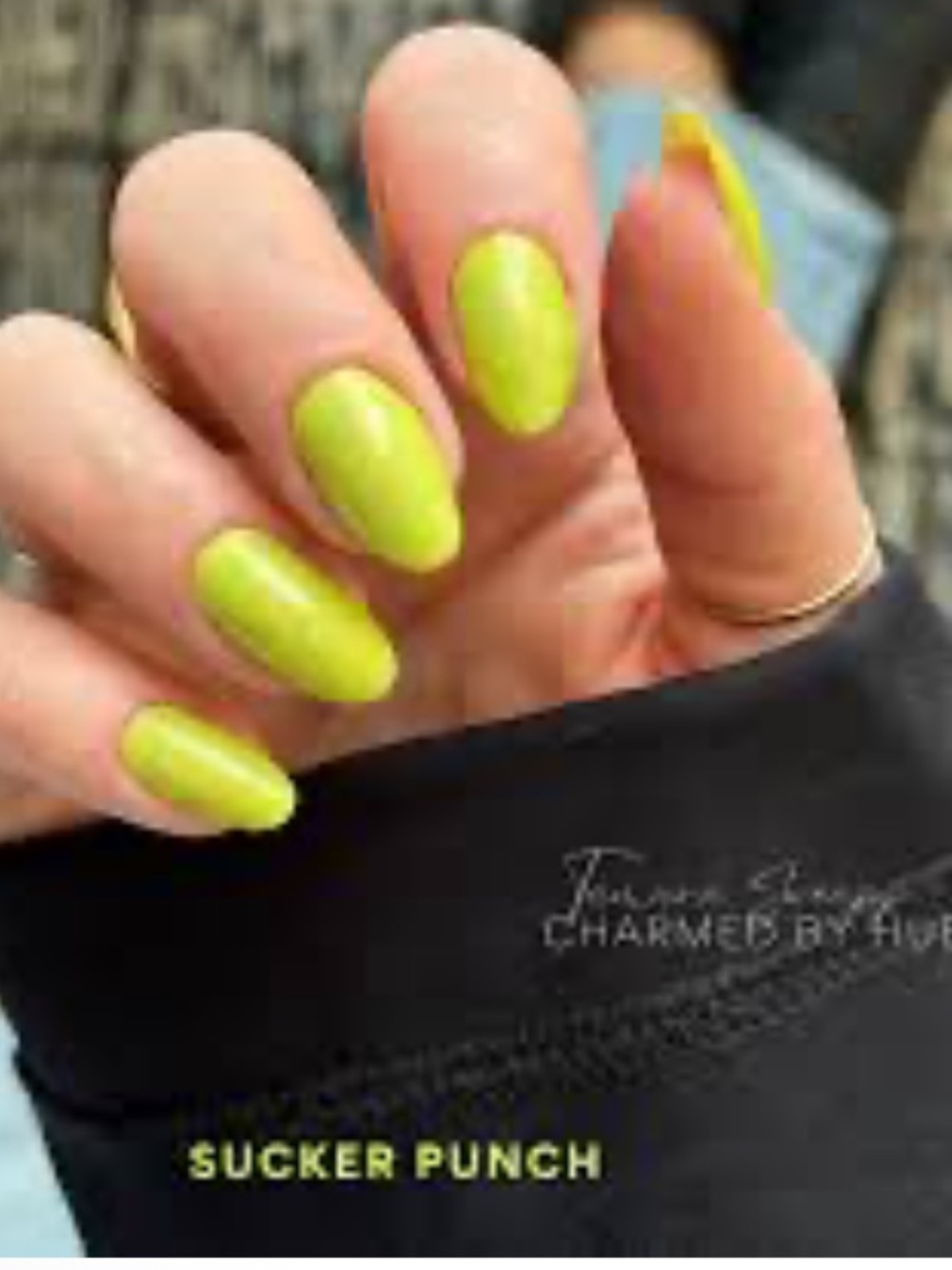 Color Street Sucker Punch FMG355 real nail polish strips 16pcs yellowish green